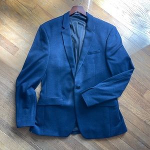 Zara Micro Navy Stripe Blazer